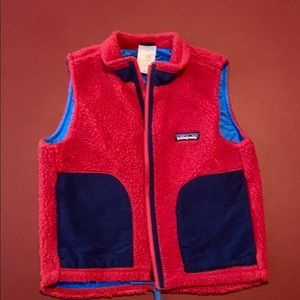 Patagonia red fleece vest